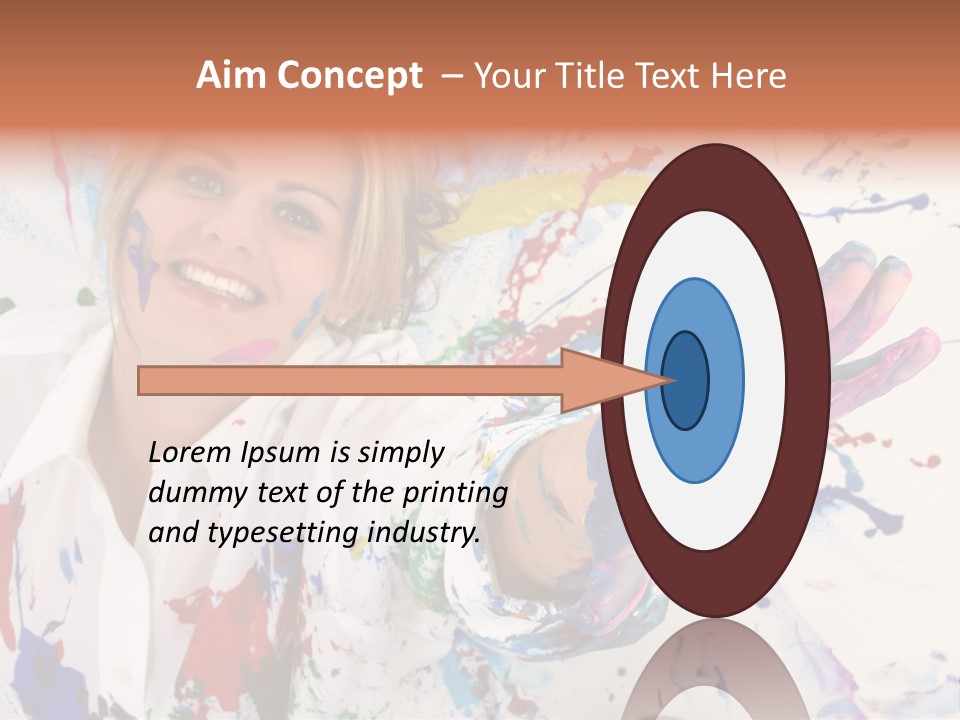 Funny Student Splatter PowerPoint Template