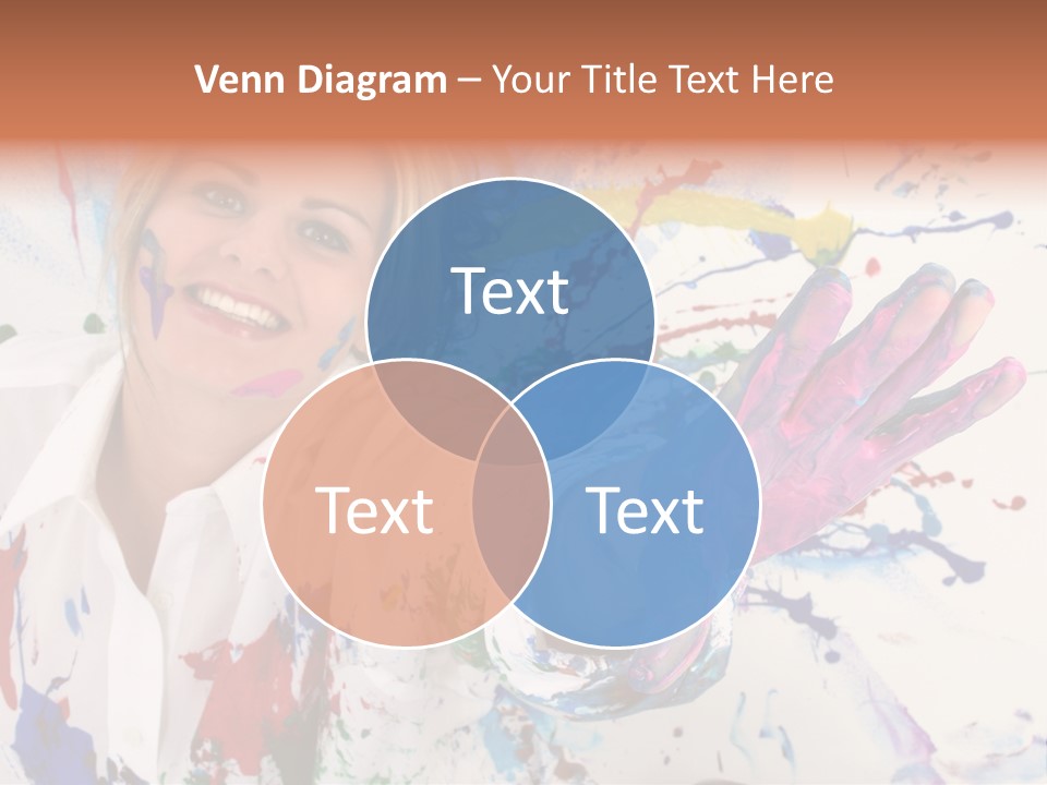 Funny Student Splatter PowerPoint Template