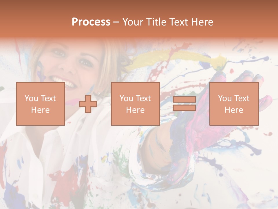 Funny Student Splatter PowerPoint Template