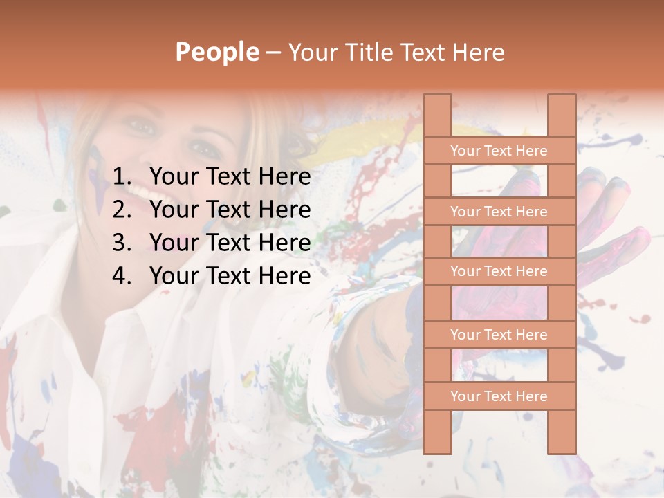 Funny Student Splatter PowerPoint Template