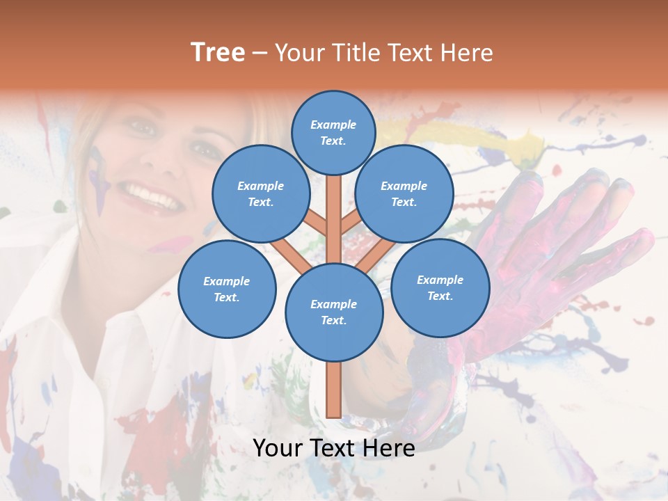 Funny Student Splatter PowerPoint Template