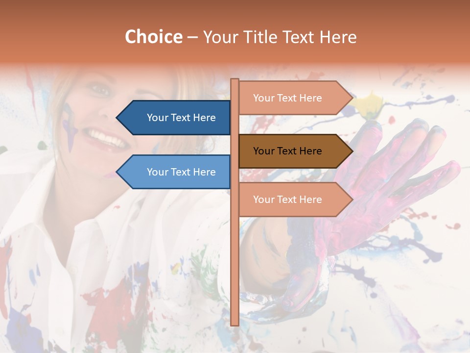 Funny Student Splatter PowerPoint Template