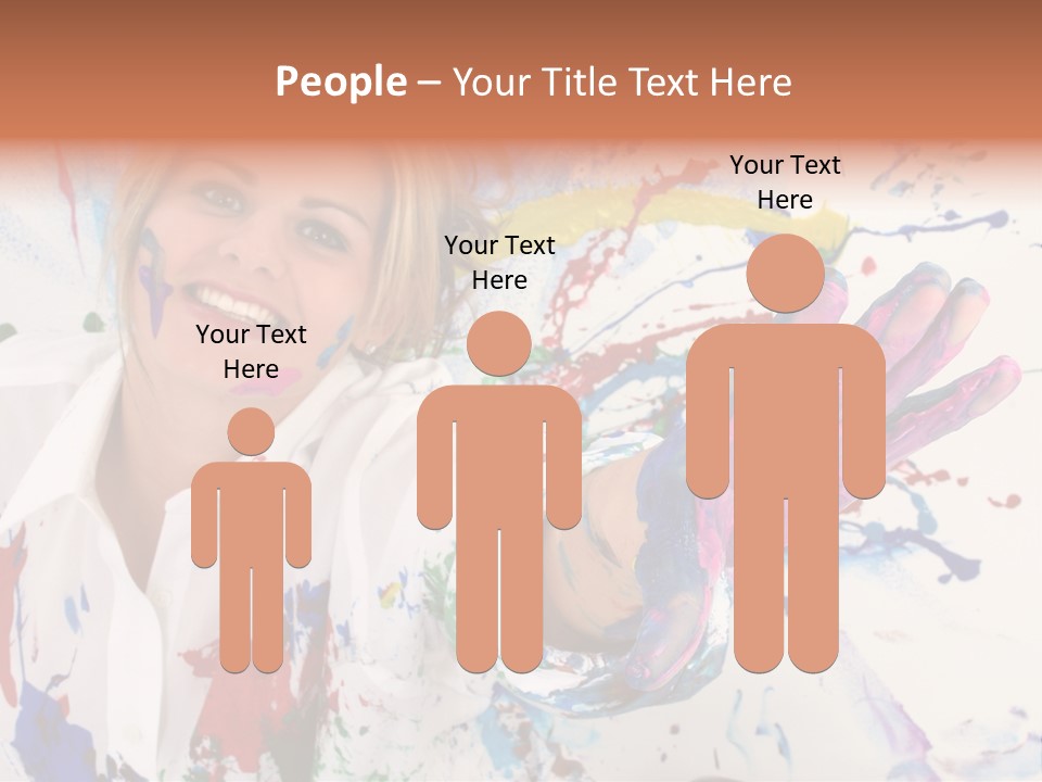 Funny Student Splatter PowerPoint Template