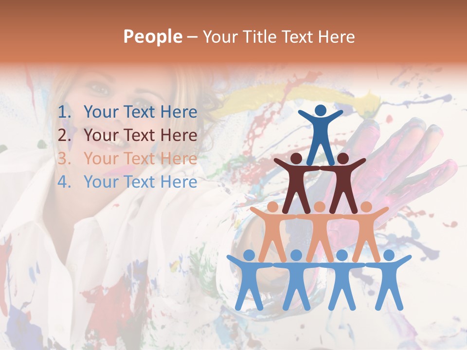 Funny Student Splatter PowerPoint Template