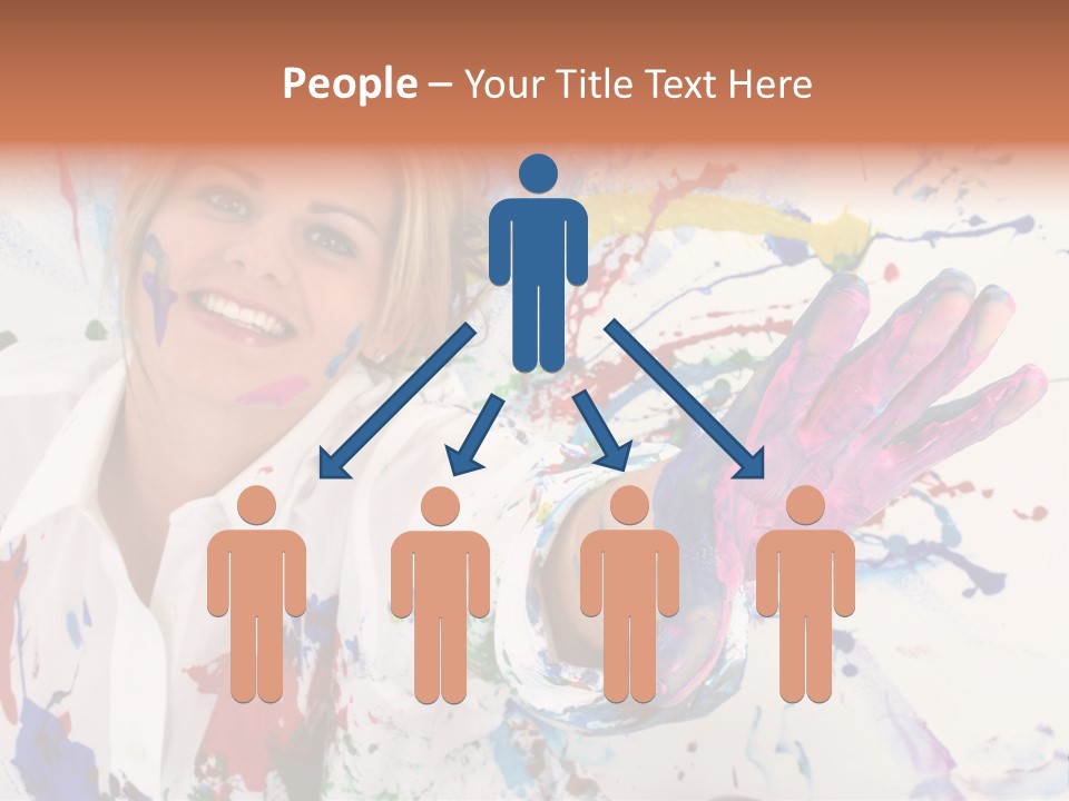Funny Student Splatter PowerPoint Template