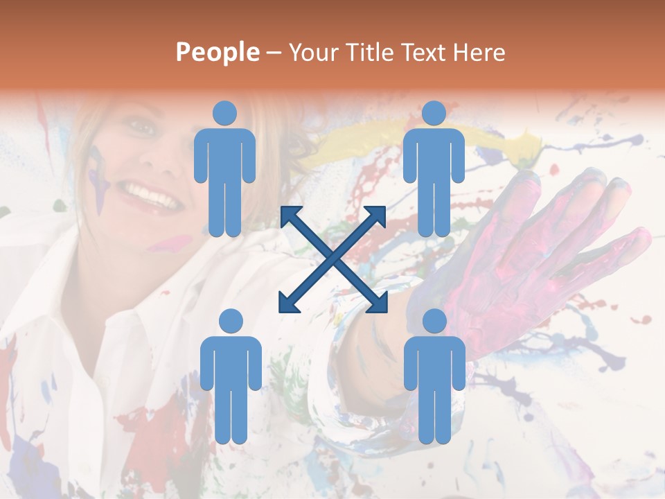 Funny Student Splatter PowerPoint Template