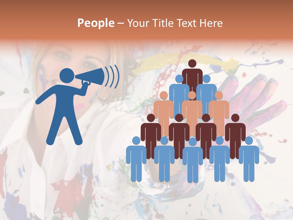 Funny Student Splatter PowerPoint Template