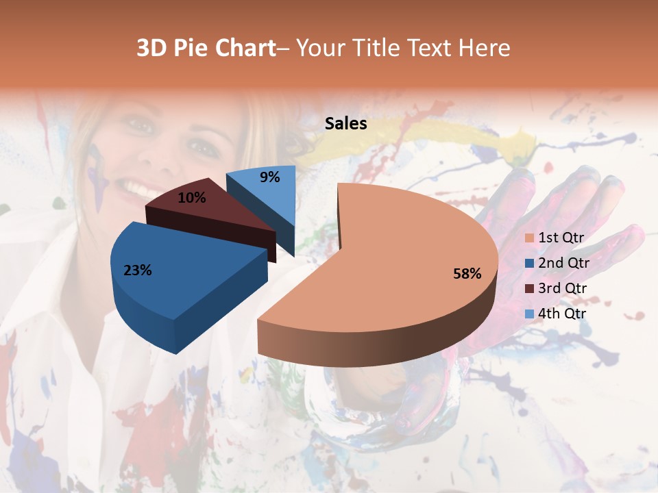 Funny Student Splatter PowerPoint Template