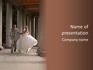 Wedded Pair Sense PowerPoint Template