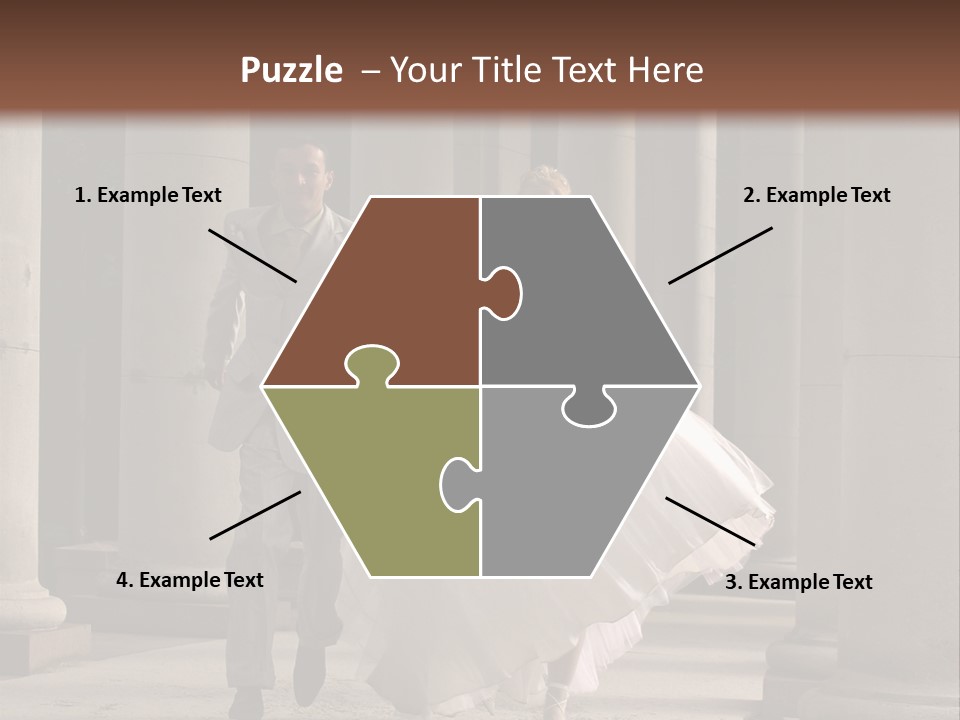 Wedded Pair Sense PowerPoint Template