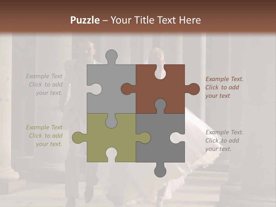 Wedded Pair Sense PowerPoint Template