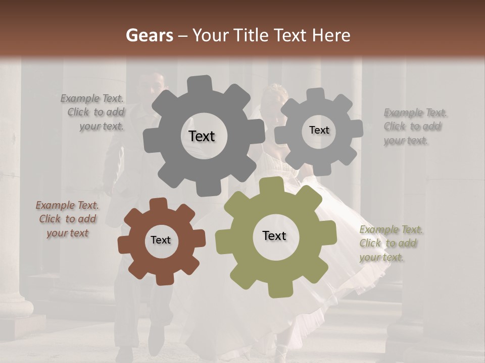 Wedded Pair Sense PowerPoint Template