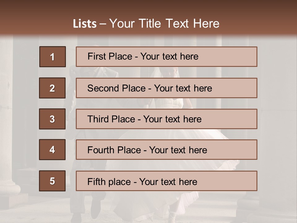 Wedded Pair Sense PowerPoint Template