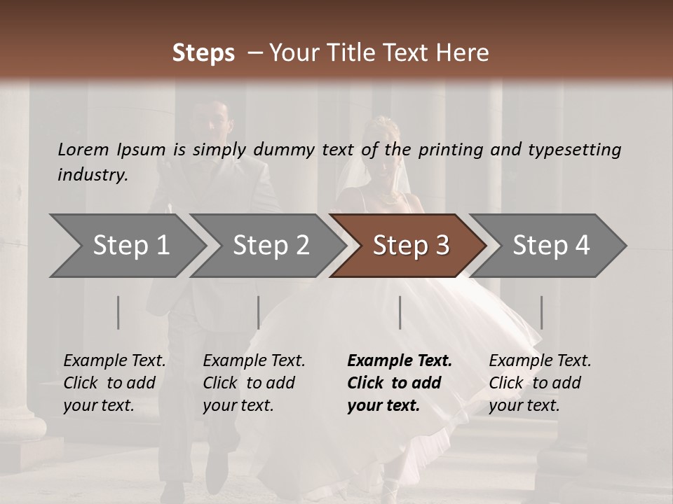 Wedded Pair Sense PowerPoint Template