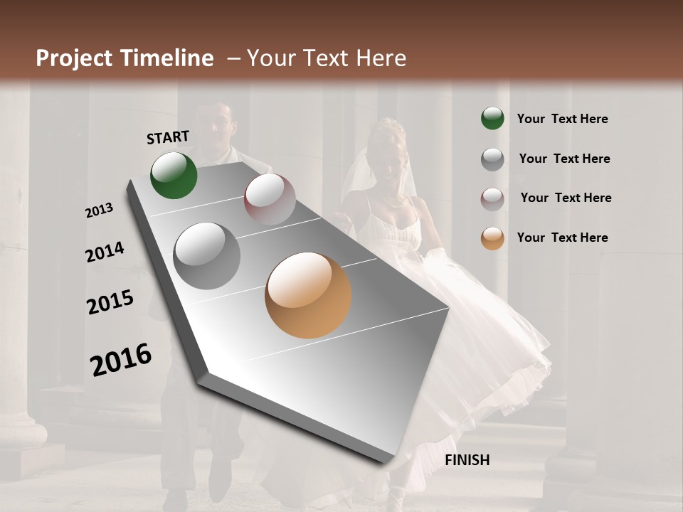 Wedded Pair Sense PowerPoint Template