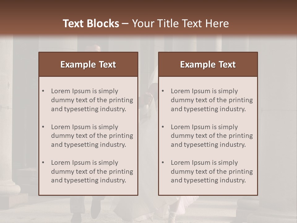 Wedded Pair Sense PowerPoint Template