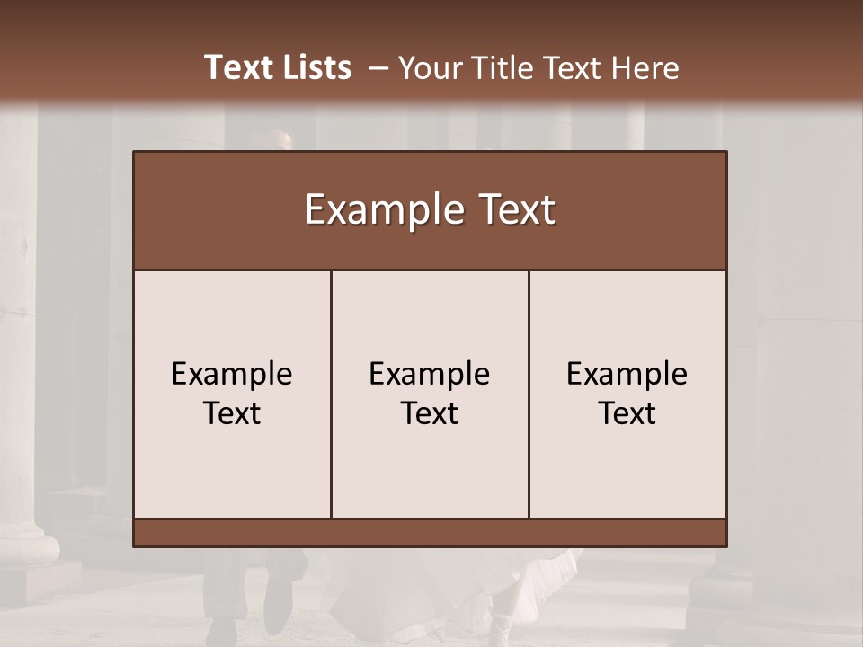 Wedded Pair Sense PowerPoint Template