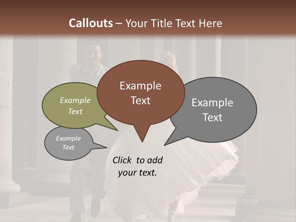 Wedded Pair Sense PowerPoint Template