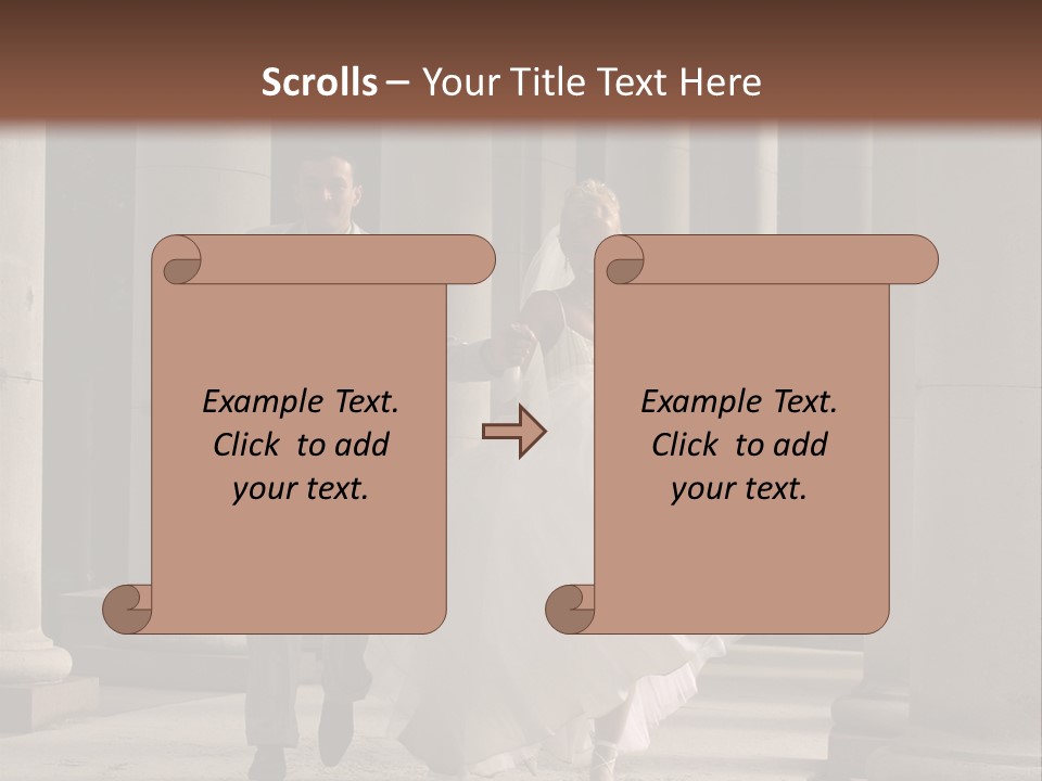 Wedded Pair Sense PowerPoint Template