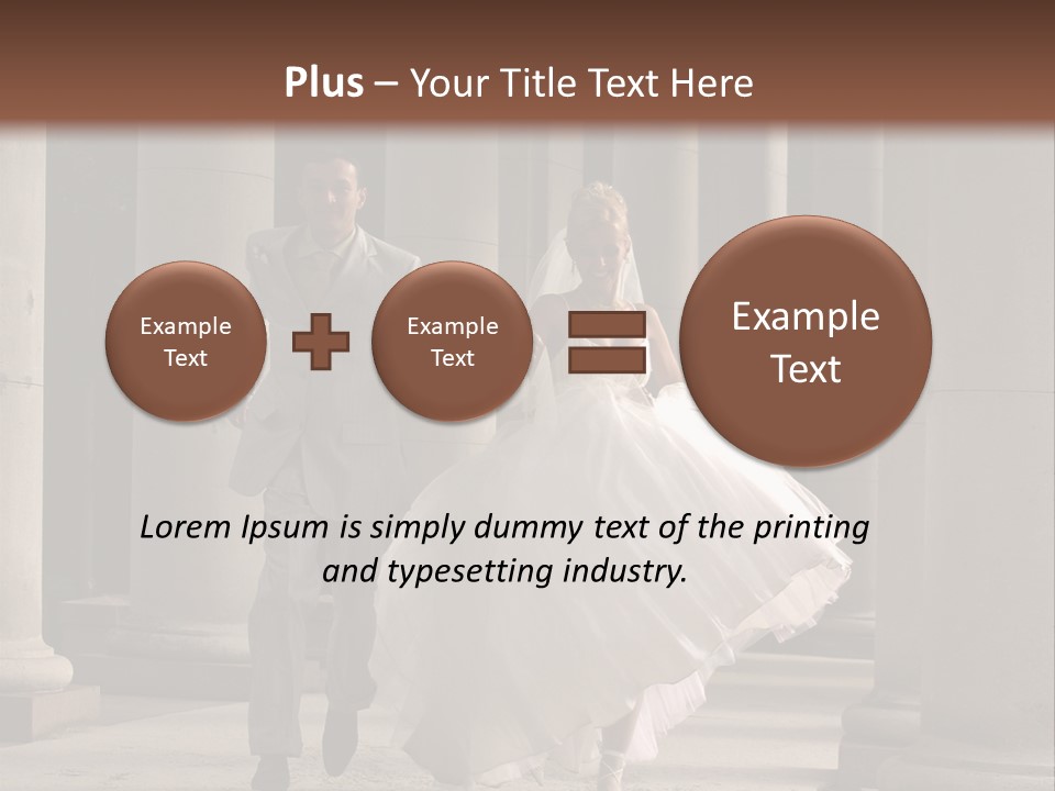 Wedded Pair Sense PowerPoint Template