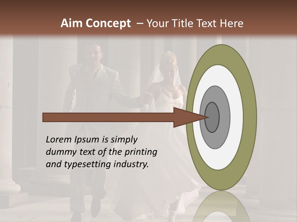 Wedded Pair Sense PowerPoint Template