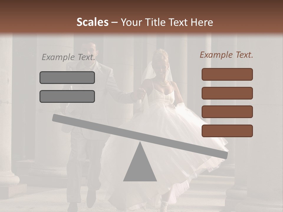 Wedded Pair Sense PowerPoint Template