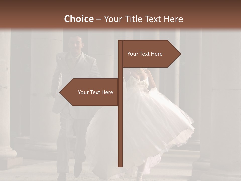 Wedded Pair Sense PowerPoint Template