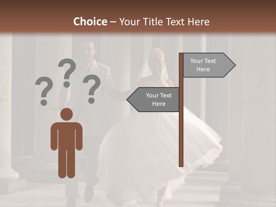 Wedded Pair Sense PowerPoint Template