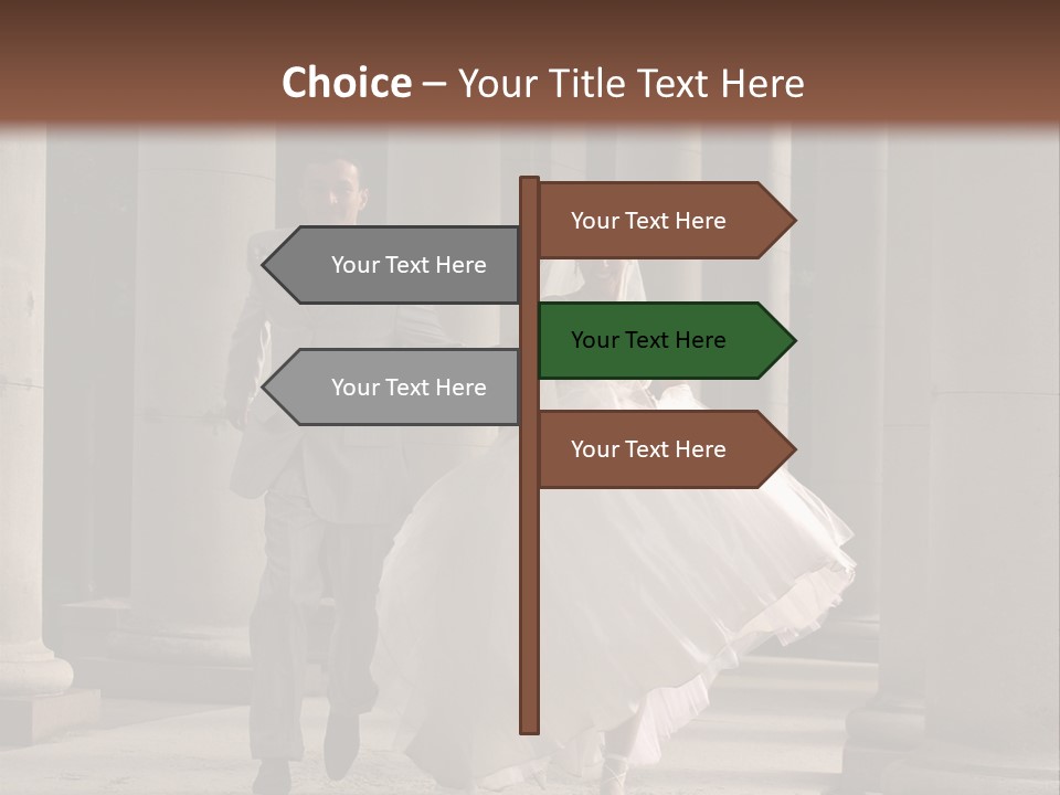 Wedded Pair Sense PowerPoint Template