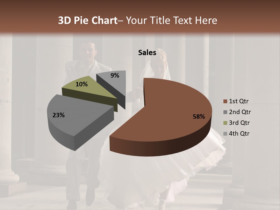 Wedded Pair Sense PowerPoint Template
