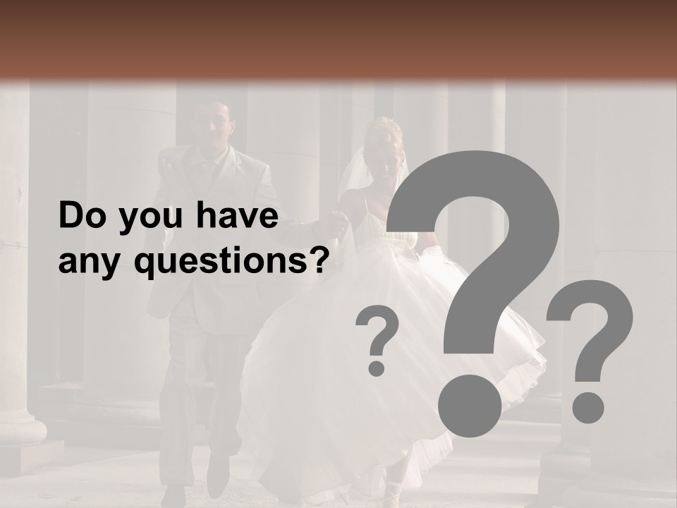 Wedded Pair Sense PowerPoint Template