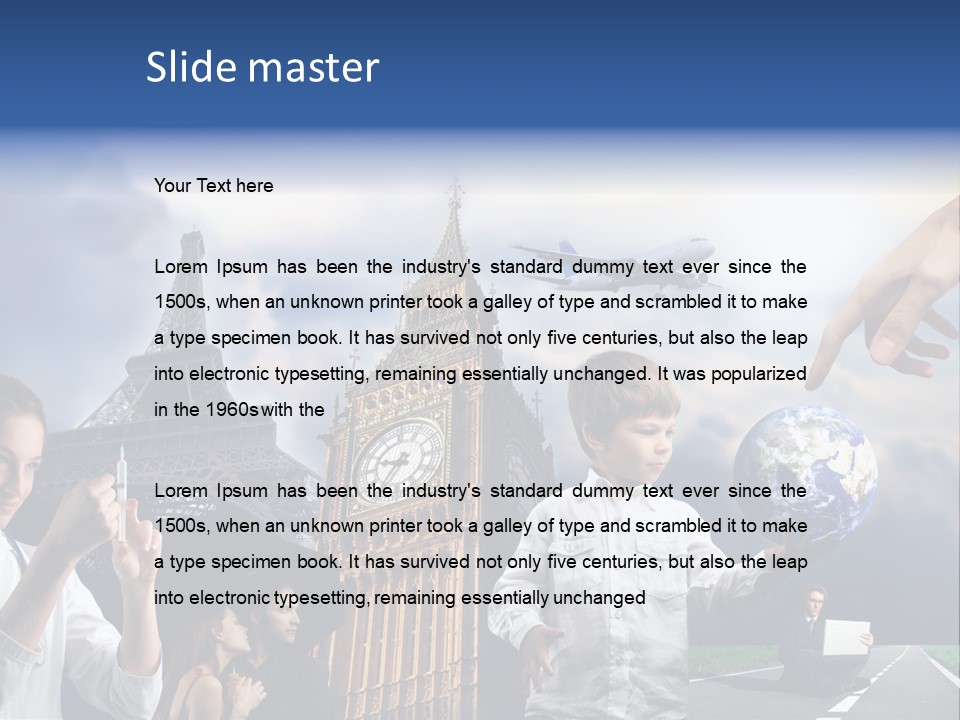 Sun Clock Business PowerPoint Template