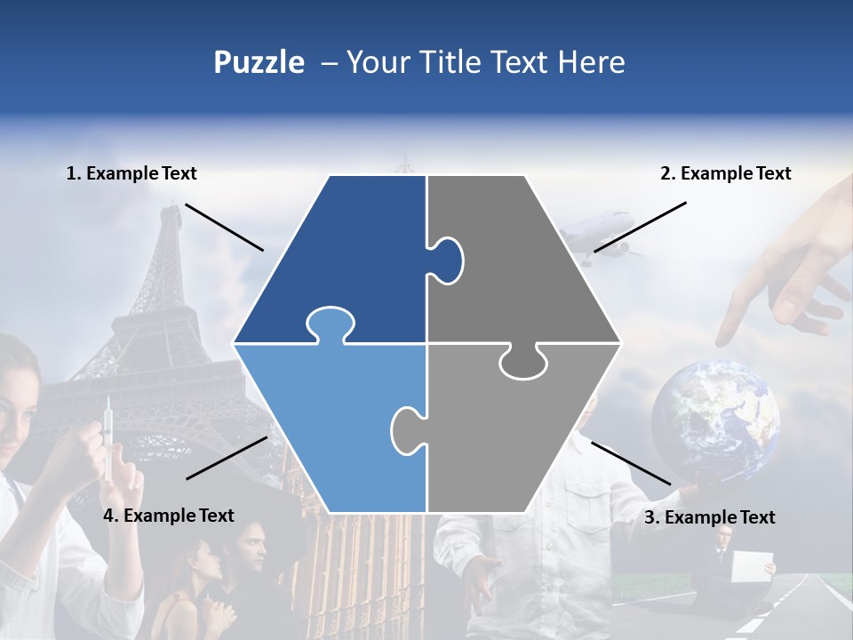 Sun Clock Business PowerPoint Template
