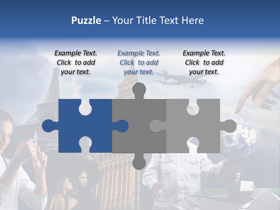 Sun Clock Business PowerPoint Template