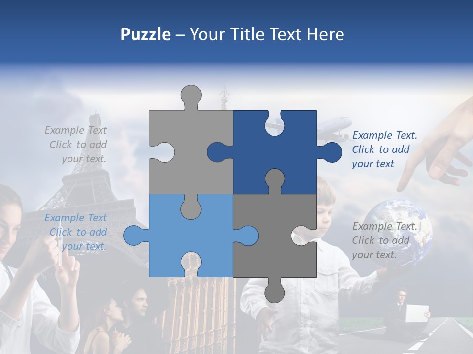 Sun Clock Business PowerPoint Template