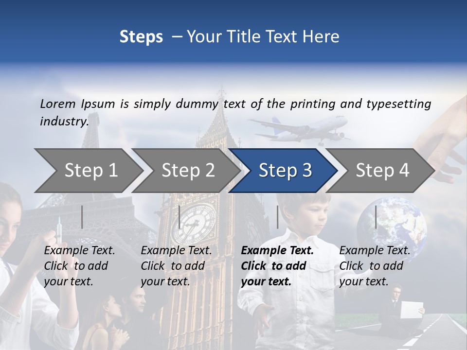 Sun Clock Business PowerPoint Template