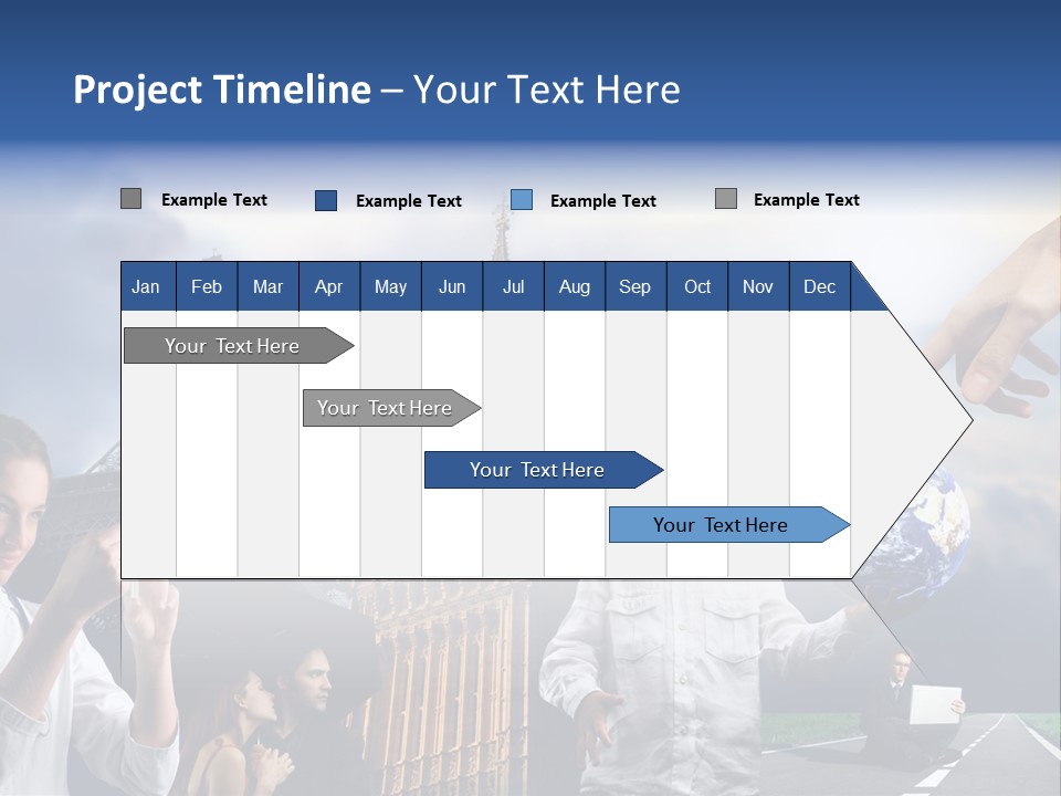 Sun Clock Business PowerPoint Template