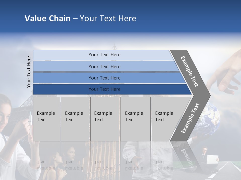 Sun Clock Business PowerPoint Template