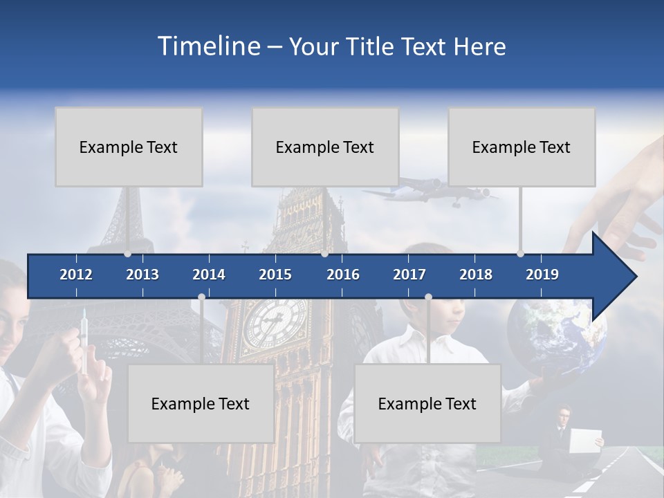 Sun Clock Business PowerPoint Template