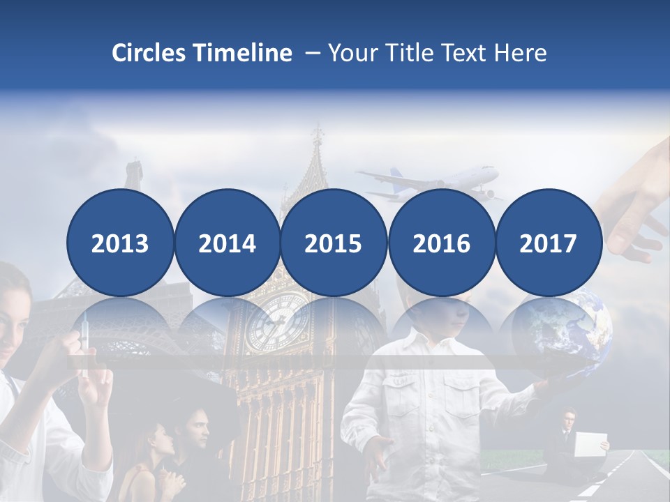 Sun Clock Business PowerPoint Template