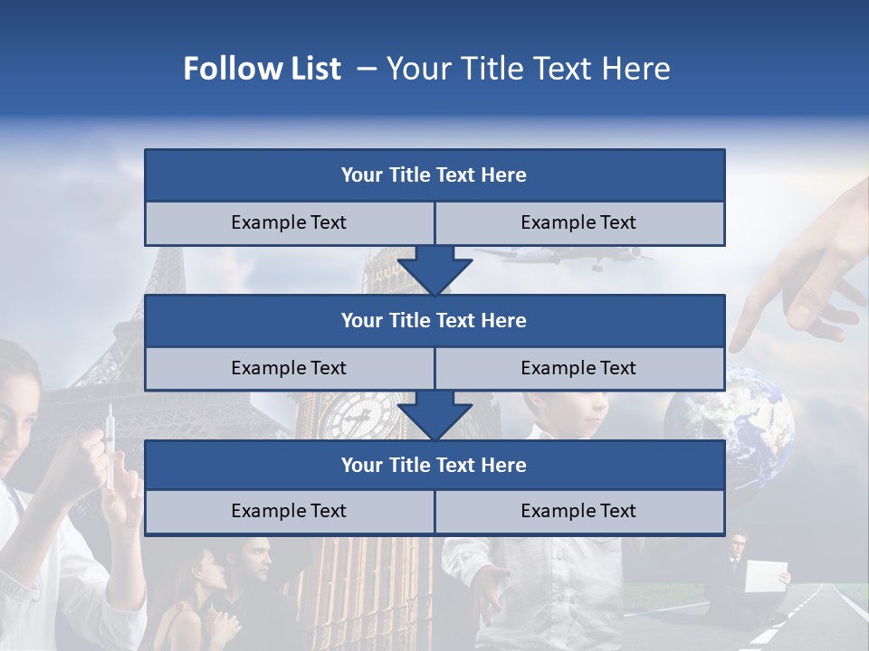 Sun Clock Business PowerPoint Template