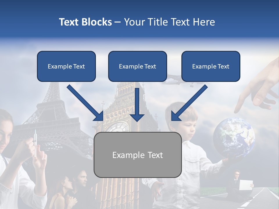 Sun Clock Business PowerPoint Template