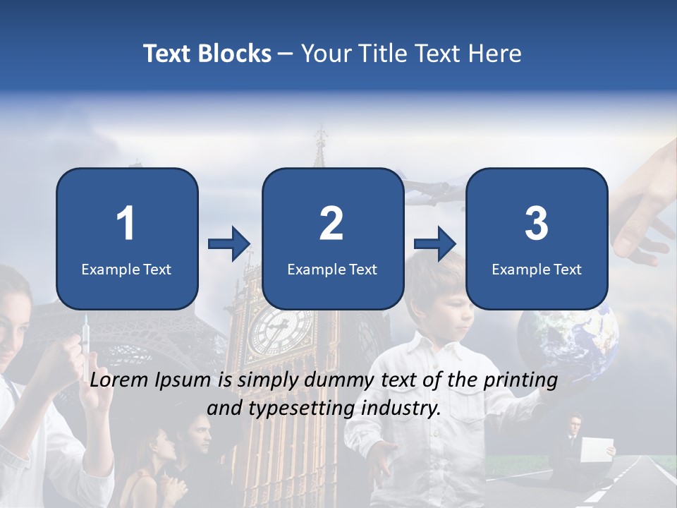 Sun Clock Business PowerPoint Template