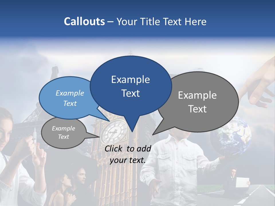 Sun Clock Business PowerPoint Template