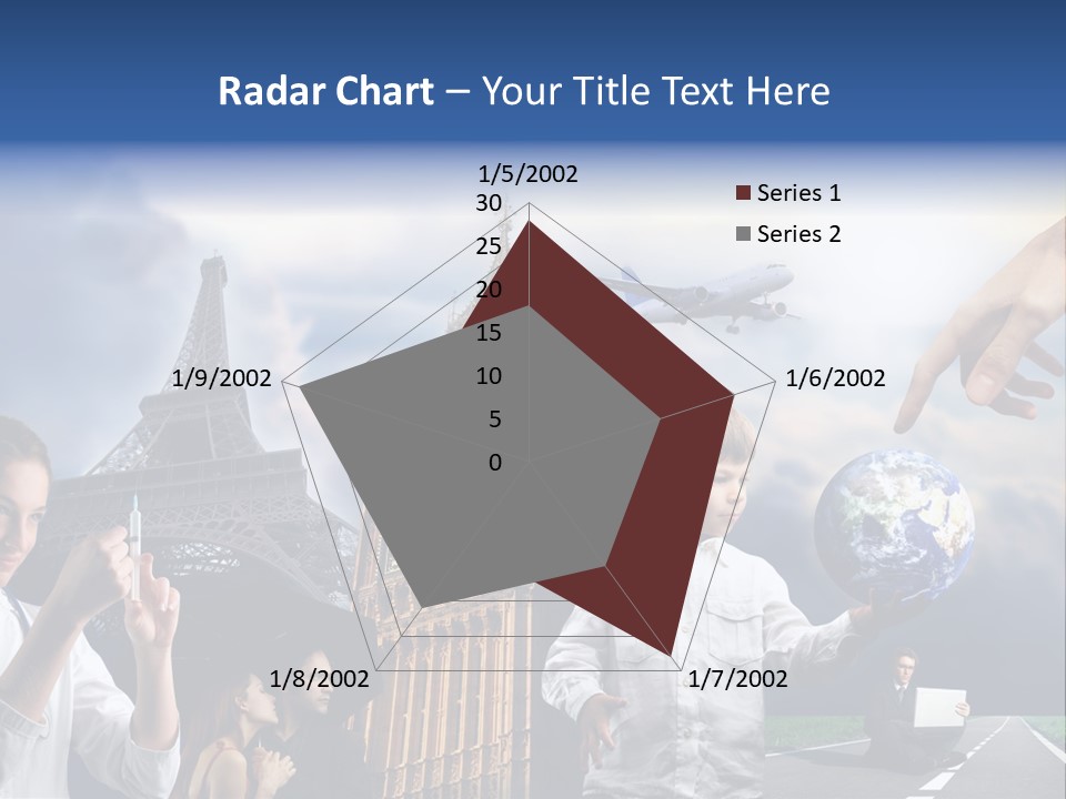Sun Clock Business PowerPoint Template