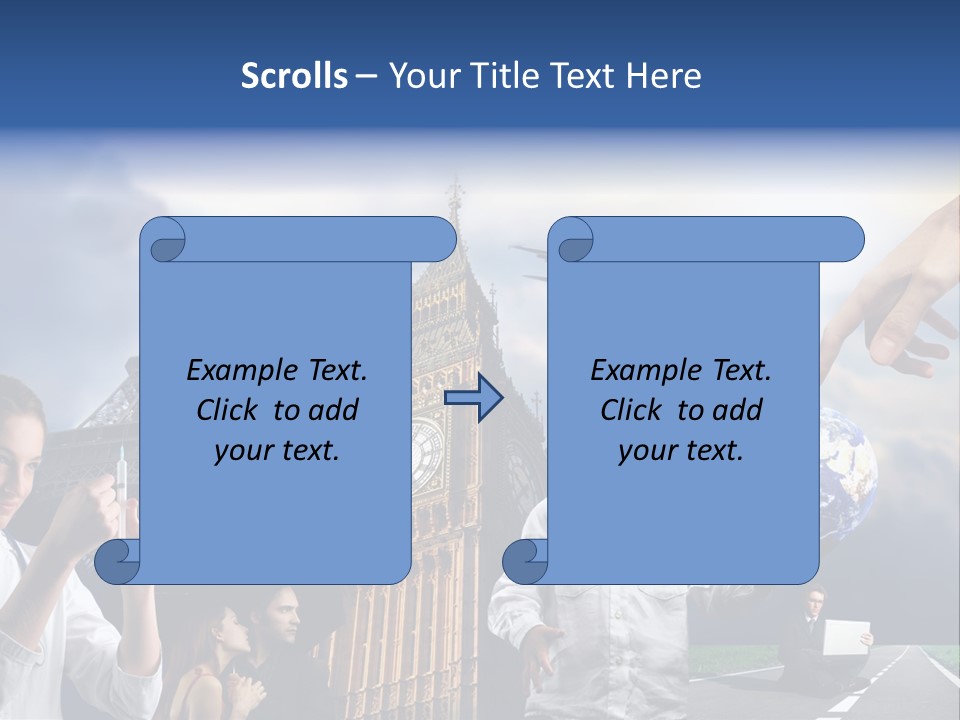 Sun Clock Business PowerPoint Template