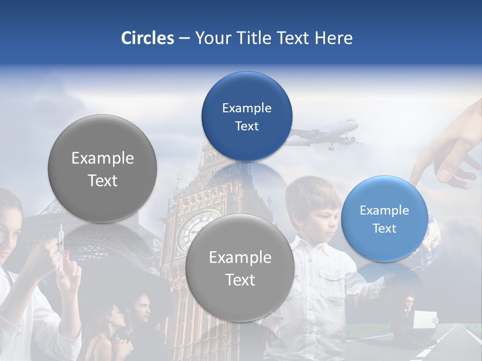 Sun Clock Business PowerPoint Template