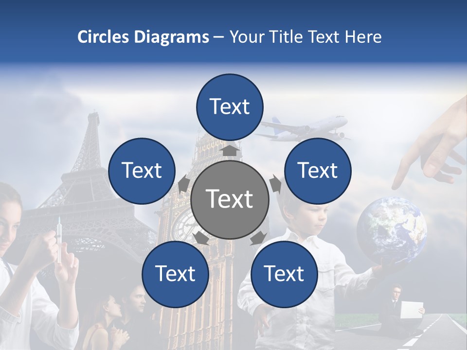 Sun Clock Business PowerPoint Template