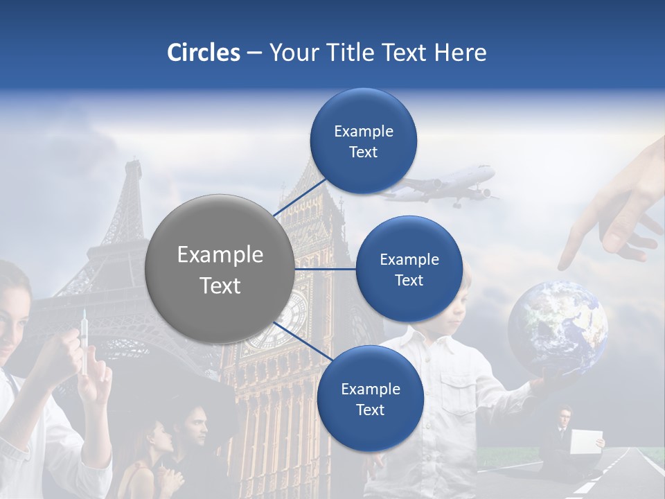 Sun Clock Business PowerPoint Template
