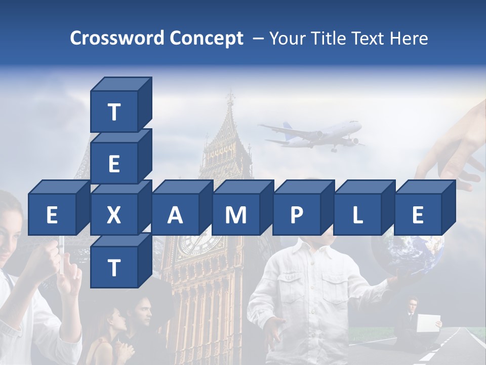 Sun Clock Business PowerPoint Template
